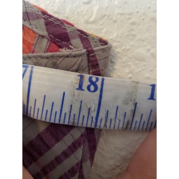 Patagonia Dress Plaid Madras Seersucker Netty Dress Size 10 90s Y2K - Picture 9 of 15